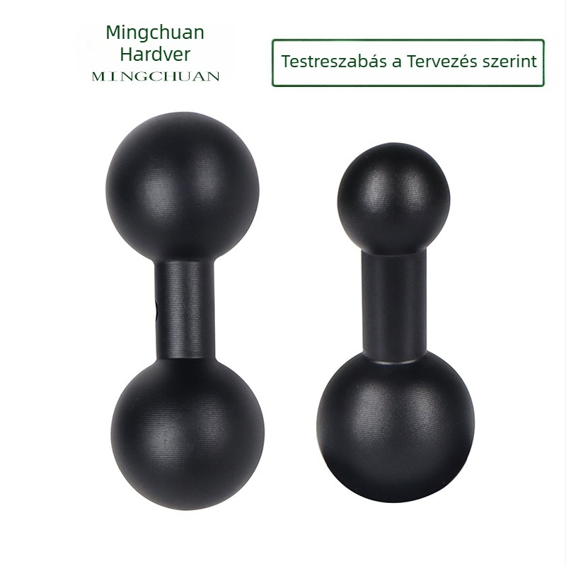 Alumínium ötvözetű motorkerékpártelefon navigációs tartó, 20 mm-es fej 17 mm-es kettős gömbfej