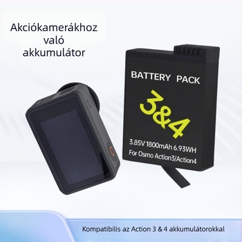 DJI Action sorozat akkumulátora Action3/4/5 számára — Kód: Mso-002002, lítium-alapú elektronika