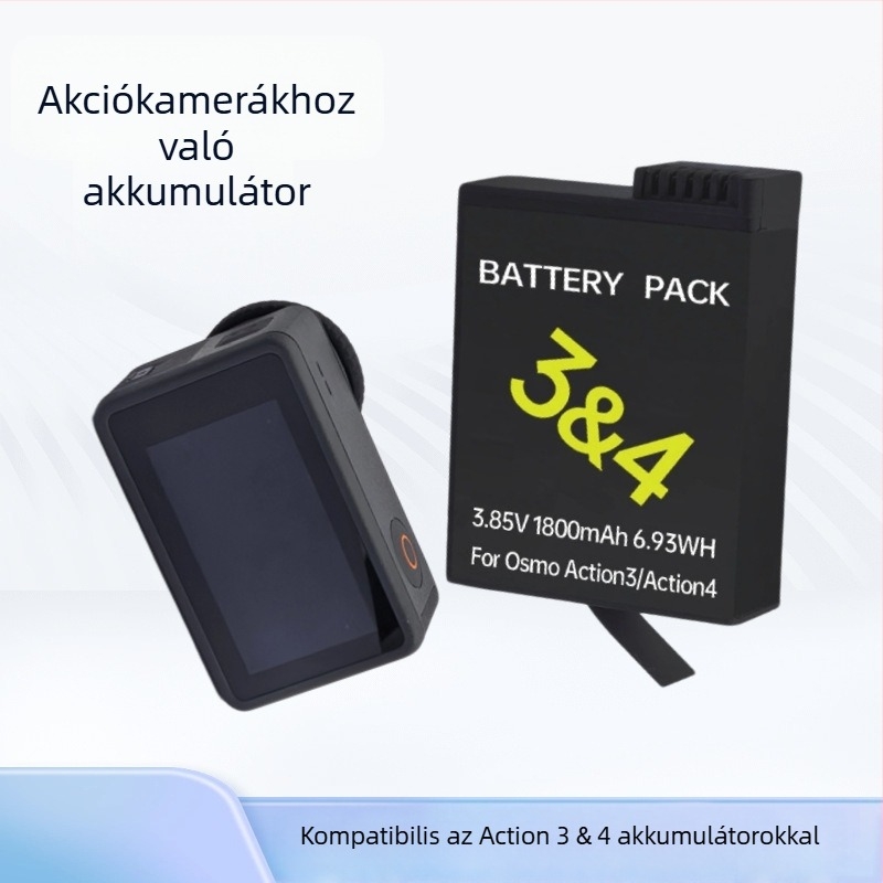 DJI Action sorozat akkumulátora Action3/4/5 számára — Kód: Mso-002002, lítium-alapú elektronika