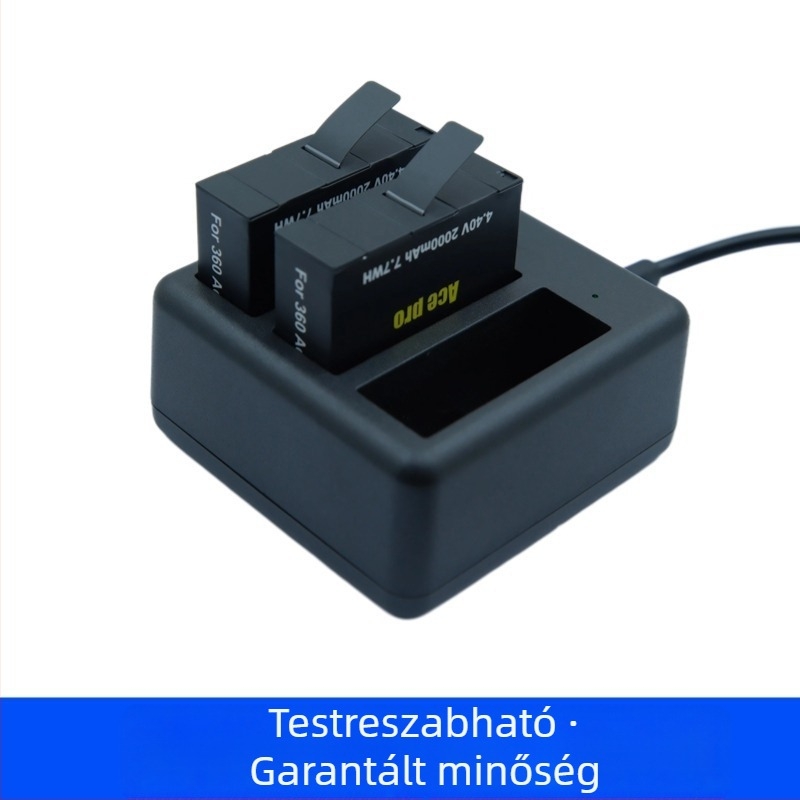 Insta360 Ace Pro/Pro2 háromcsatornás akkumulátortöltő (Modell: Insta360acepro; Anyag: Műanyag)