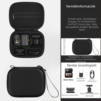Yingshijiang PU keményhéjú védőtok DJI Osmo Nano storage bag