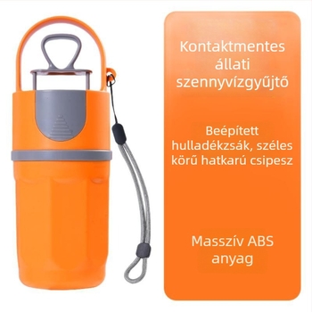 Hordozható hatkarú kutyaürülék-gyűjtő beépített szemeteszsákkal, műanyag, kültéri használatra