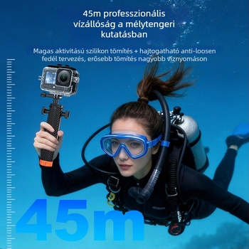 DJI Action 6 vízálló védőház antifog, edzett üveg szerkezettel, kompatibilis Action 6