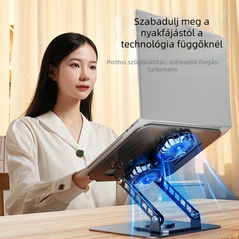 Laptop-tartó Forgó, Modell 286, Szénacél, Desnai, Notebooks, Ultrabookok és egyebek számára, Kábelhossz 1 m
