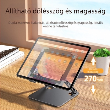 Nagy méretű fém tabletatartó 11 hüvelykes iPad Pro-hoz, emelő típusú tartó játékhoz
