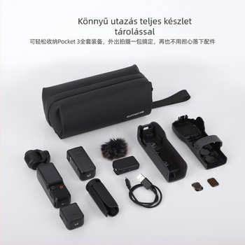 Pocket3/Osmo Nano tároló táska, crossbody hordozható, poliészter, modell B018, raktáron