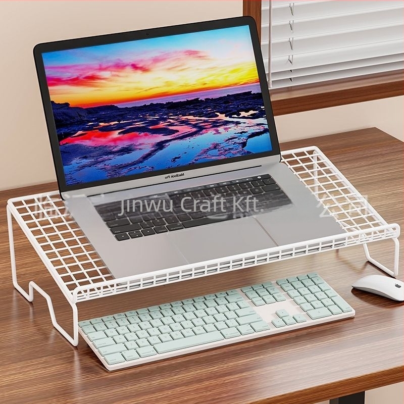 Haochen vasból készült laptop állvány, asztal alakú monitor-tartó