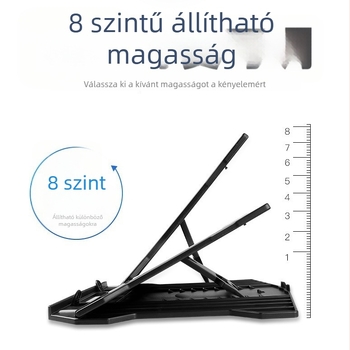 Nossi N2 laptop- és tabletatartó – összehajtható, állítható magasság, műanyag