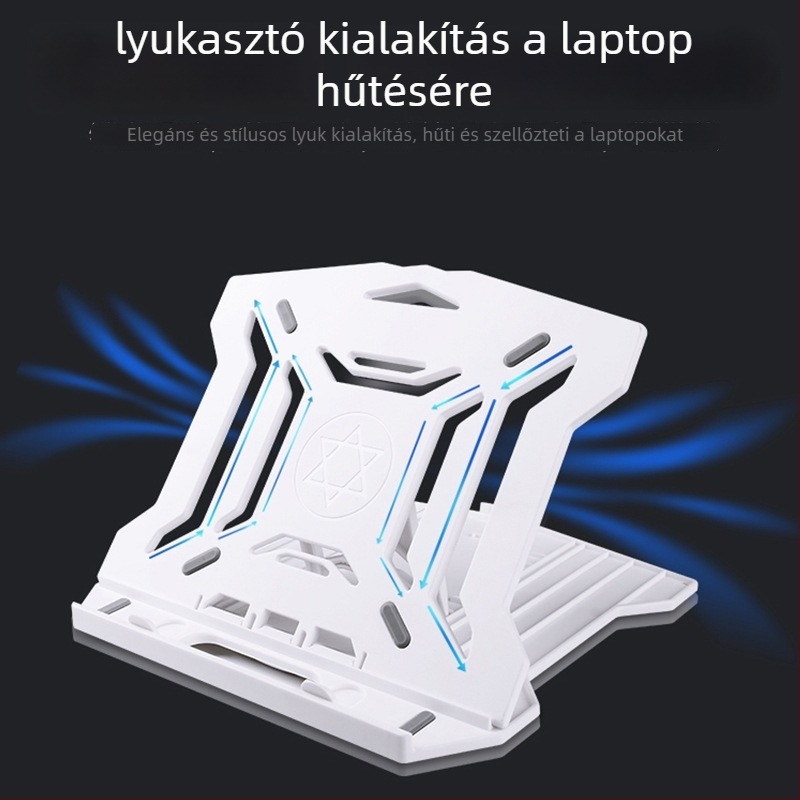 Nossi N2 laptop- és tabletatartó – összehajtható, állítható magasság, műanyag