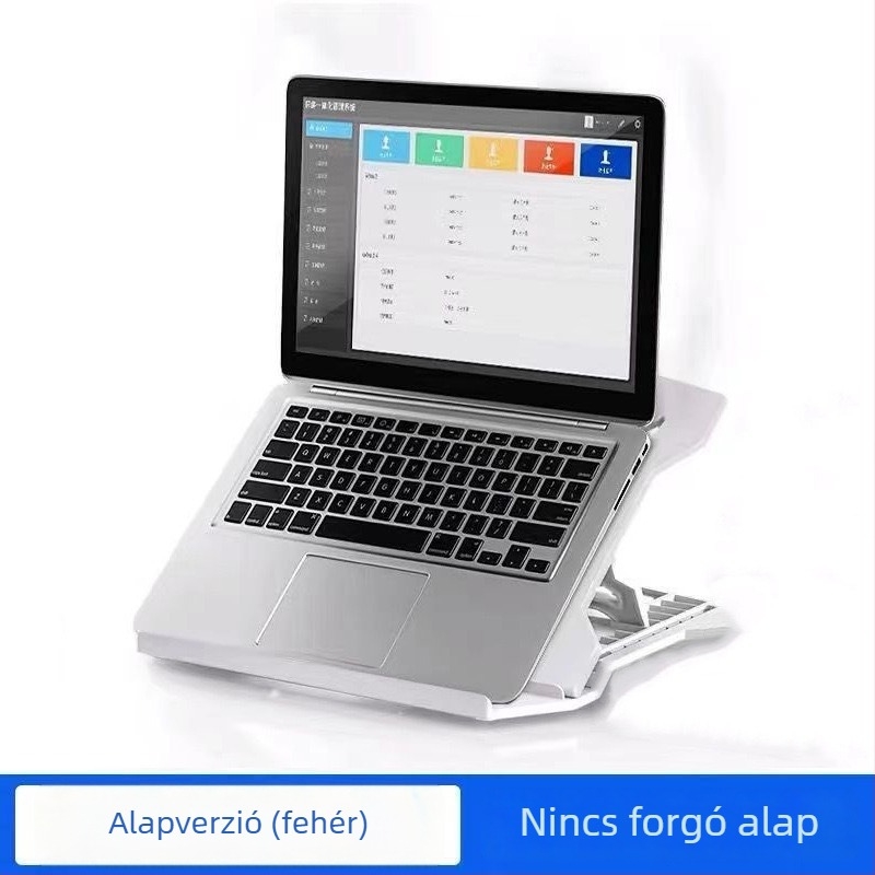 Nossi N2 laptop- és tabletatartó – összehajtható, állítható magasság, műanyag