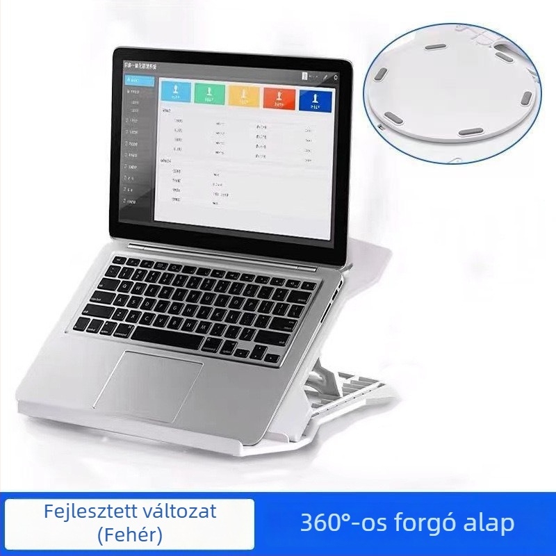 Nossi N2 laptop- és tabletatartó – összehajtható, állítható magasság, műanyag