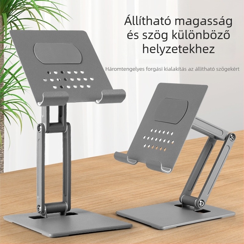 Tabletta állvány, összecsukható, sík keret, 550 g