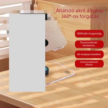 D06 Tablet- és telefon-tartó, dupla rudas összecsukható asztali állvány, 360°-os forgás, gyártás a rajzok szerint, kompatibilis iPad/iPhone generációkkal, iPod touch 4. generáció, iPhone 3G/3GS.