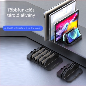 Cahezo asztali több rekeszes laptoptartó és külső monitorhoz — Anyag: műanyag, Súly: 300 g, Általános célú