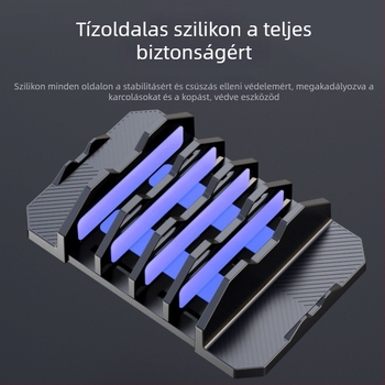 Cahezo asztali több rekeszes laptoptartó és külső monitorhoz — Anyag: műanyag, Súly: 300 g, Általános célú