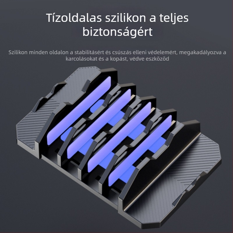 Cahezo asztali több rekeszes laptoptartó és külső monitorhoz — Anyag: műanyag, Súly: 300 g, Általános célú