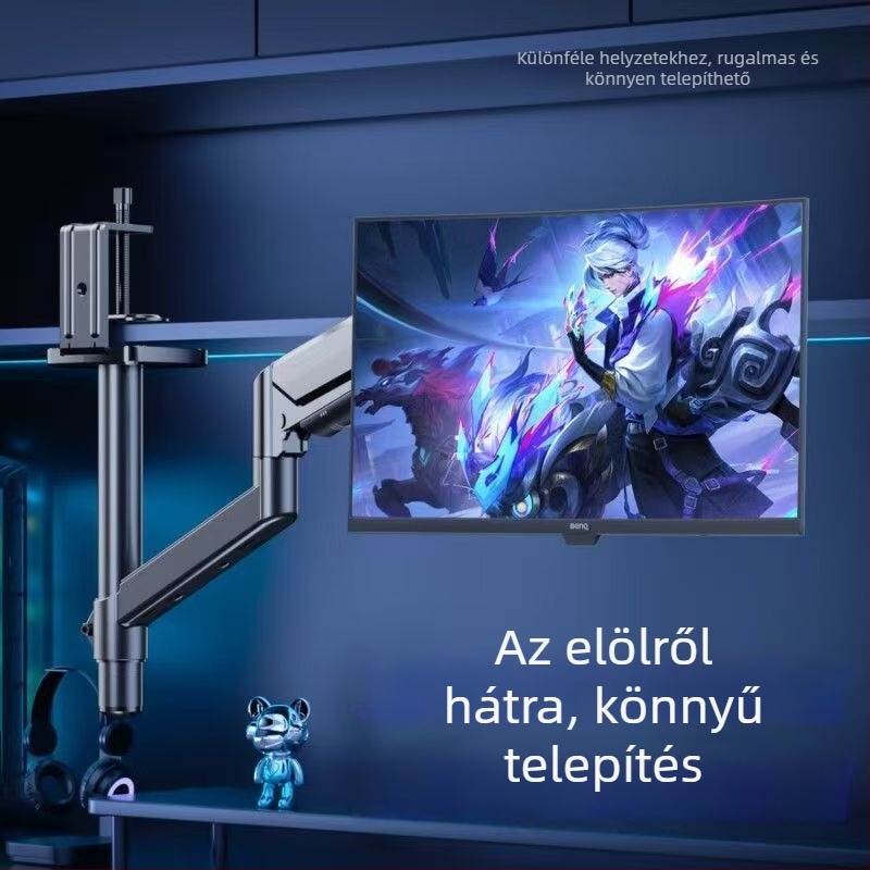 Forgó monitorkaros állvány, műanyag kivitel
