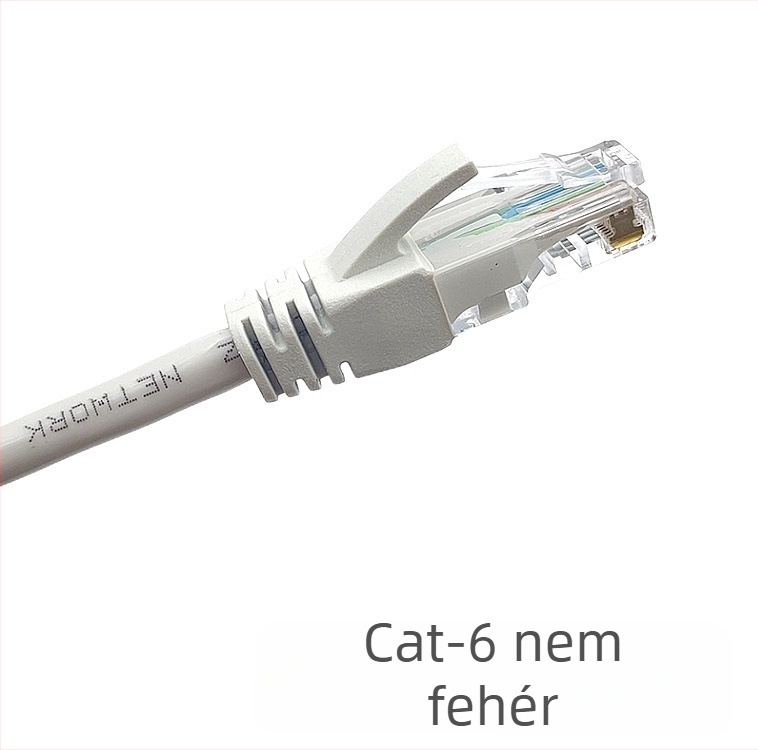 CAT6 Ethernet kábel, RJ-45, 1 Gbps, Copper Clad Aluminum (CCA), Twisted Pair