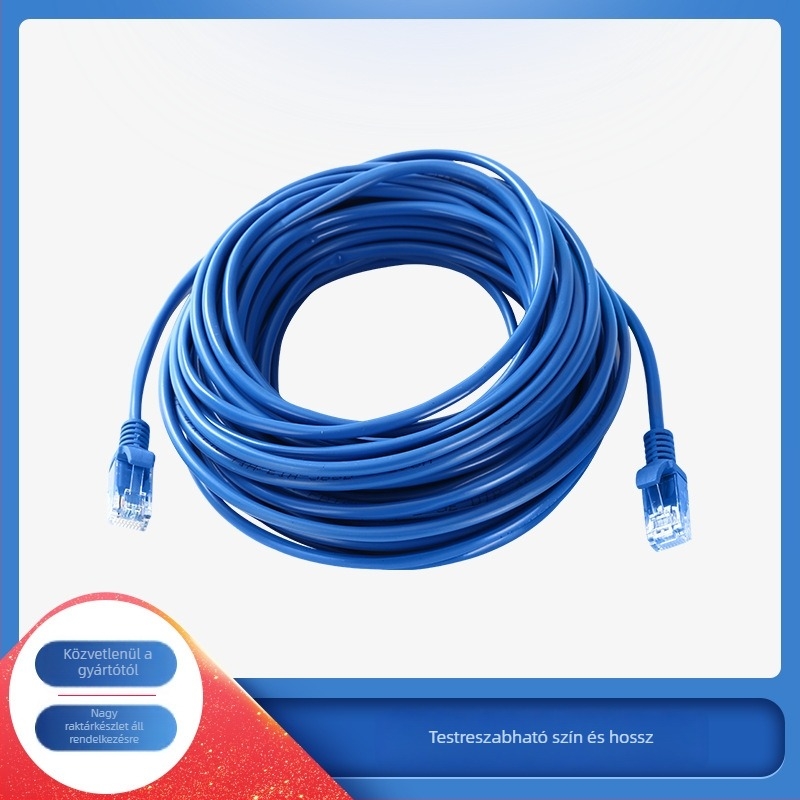 Category 5e keresztkötéses hálózati kábel Cat6a csatlakozóval, 100 Mbps, 4,8 mm vezetőátmérő, N66 modell