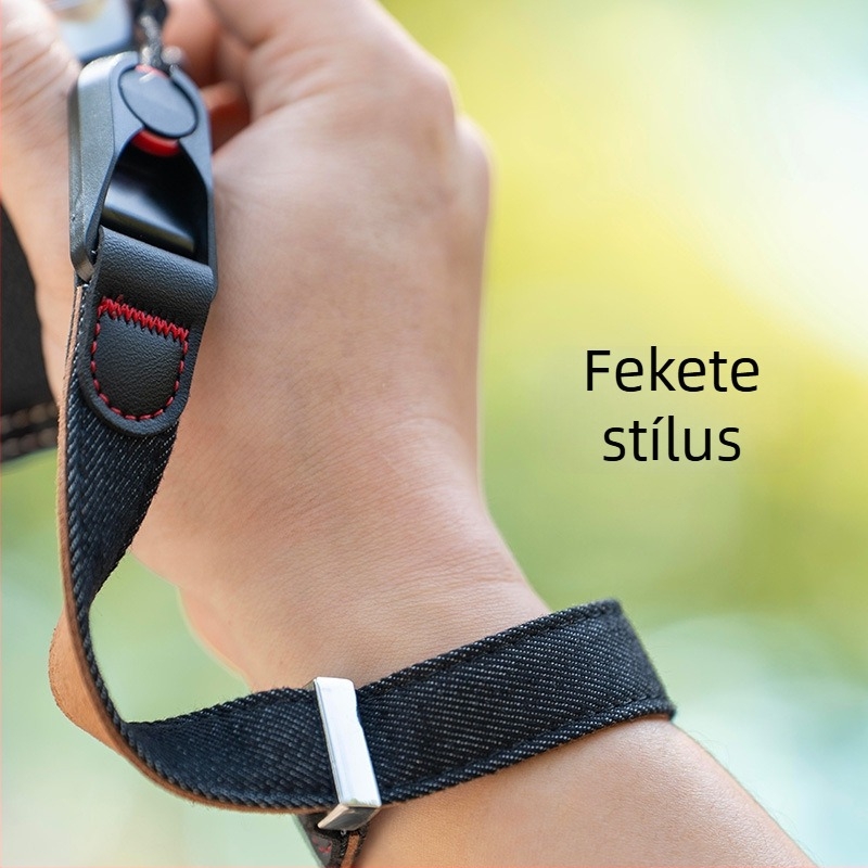 DSLR csuklópánt gyorskioldóval és könnyű beállítással (SLR gépek kompatibilitása; gyors rögzítés; testreszabott minták; 2025-ös kiadás)