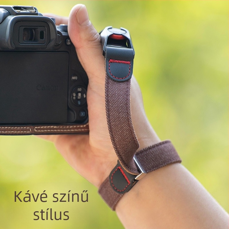 DSLR csuklópánt gyorskioldóval és könnyű beállítással (SLR gépek kompatibilitása; gyors rögzítés; testreszabott minták; 2025-ös kiadás)
