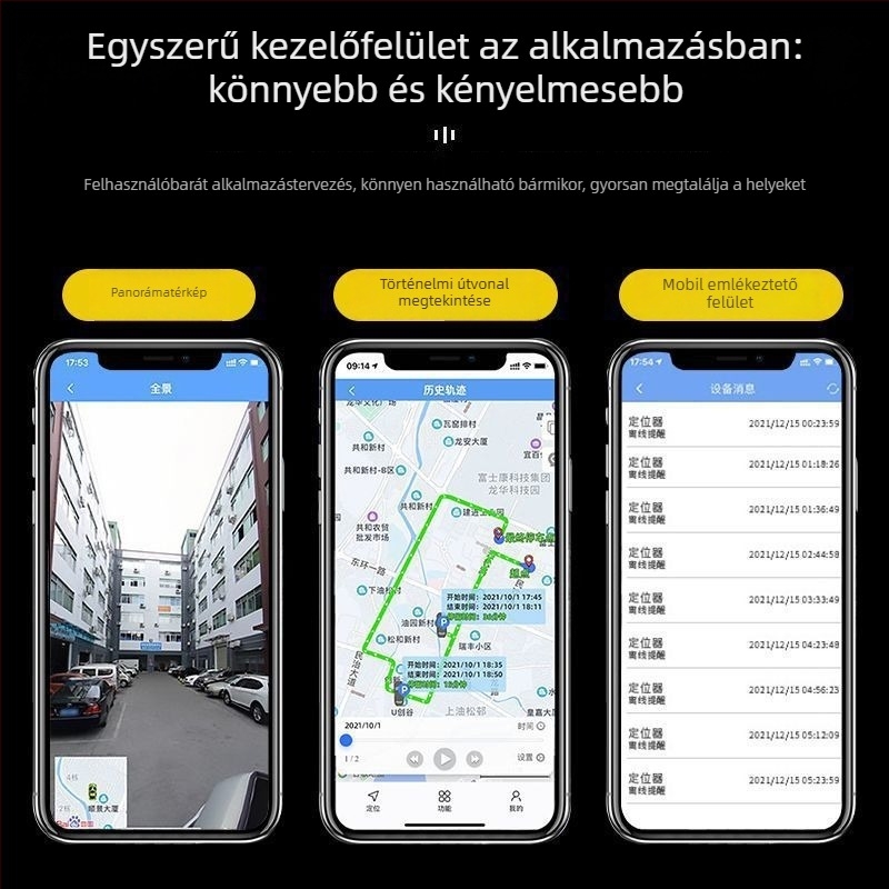 Autó GPS nyomkövető iOS-kompatibilitással és távoli nyomkövetéssel, lopás elleni védelemmel