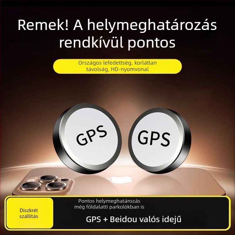 Autó GPS nyomkövető iOS-kompatibilitással és távoli nyomkövetéssel, lopás elleni védelemmel
