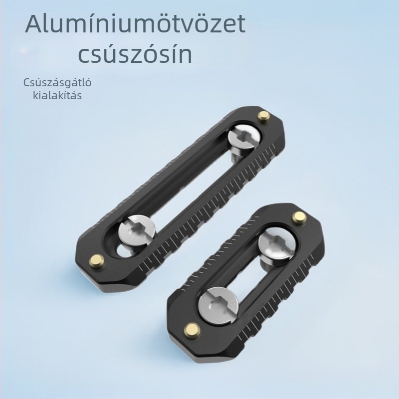 Fotókamerához való váz alumíniumötvözetből, NATO univerzális, kettőfejű, csúszásgátló, 1/4-es csavar