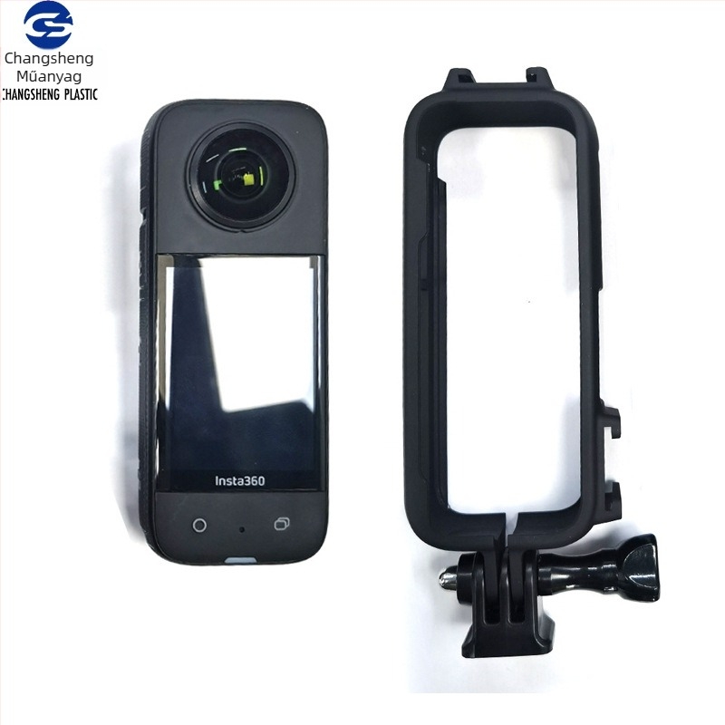 Insta360 One X3 védőkeret, CS2340B, PC+ABS és szilikon, ütésálló él, kompatibilis One X3