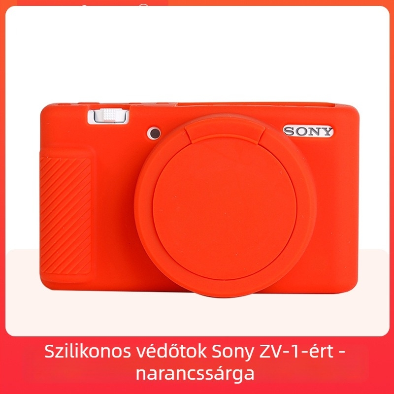 Szilikon tok Sony ZV1-hez fedéllel – por- és zuhanás elleni védelem (Márka: JUNESTAR; Modell: Sony ZV1; Anyag: Szilikon; Kompatibilis modell: Sony ZV1)