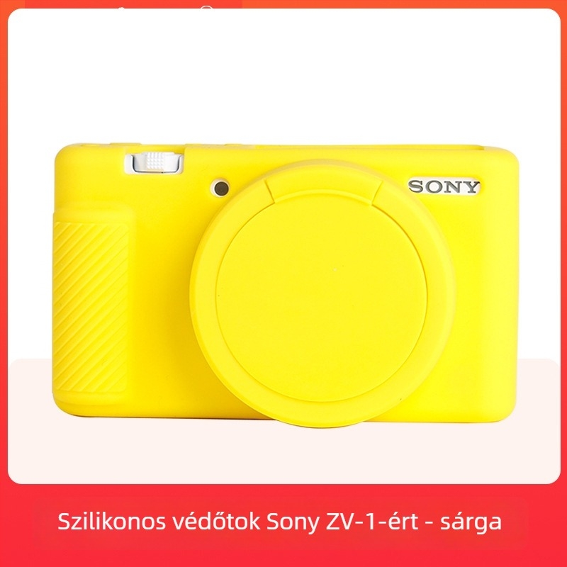 Szilikon tok Sony ZV1-hez fedéllel – por- és zuhanás elleni védelem (Márka: JUNESTAR; Modell: Sony ZV1; Anyag: Szilikon; Kompatibilis modell: Sony ZV1)