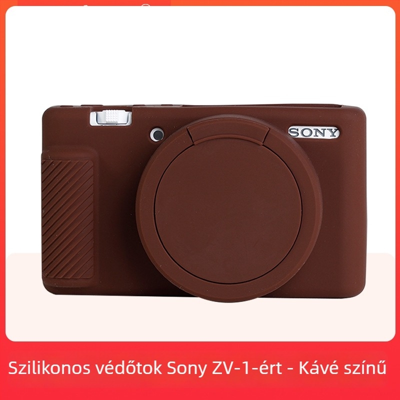 Szilikon tok Sony ZV1-hez fedéllel – por- és zuhanás elleni védelem (Márka: JUNESTAR; Modell: Sony ZV1; Anyag: Szilikon; Kompatibilis modell: Sony ZV1)
