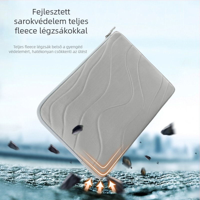 Tigernu 14 hüvelykes laptop tok, 280D Taslon külső, vízálló, lélegző, bársony belső bélés, uniszex, egyszínű, földszín textúra, városi minimalizmus