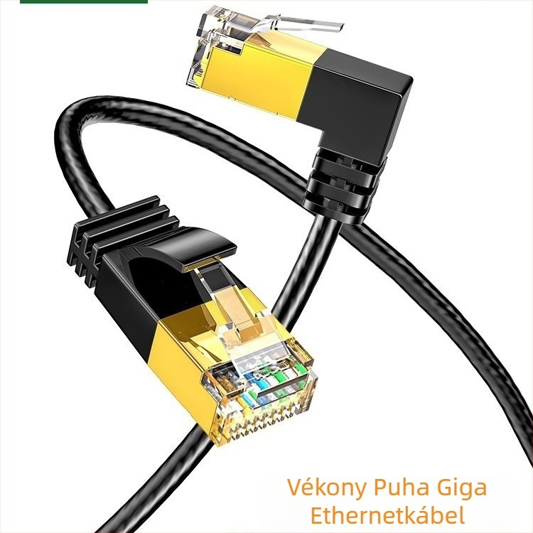 Cat6 Ethernet-kábel, RJ-45, beltéri használatra, routerhez, átmérő 2.8 mm