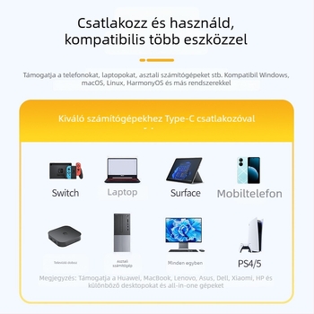 USB-C to Gigabit Ethernet kábel Cat6, RJ-45, 1000 Mbps laptopokhoz és routerekhez