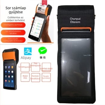 POS hordozható terminál védőtok vízálló nejlonnal és vállpánttal (Modell V2-333; Márka Spring pie; Kompatibil PDA, RFID-olvasó, POS készülék; Eredet Shenzhen; OEM gyártás)