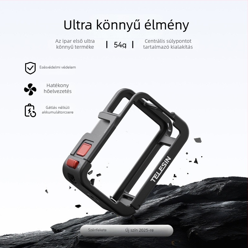 Telesintaixun alumínium ötvözet keret DJI Action 5 Pro/4/3-hoz