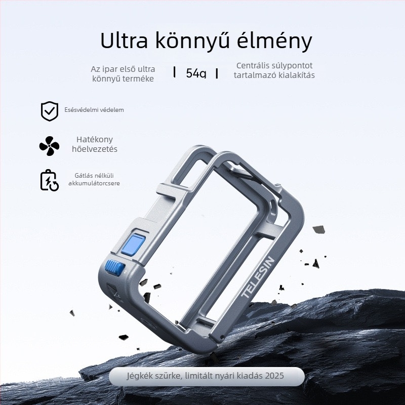 Telesintaixun alumínium ötvözet keret DJI Action 5 Pro/4/3-hoz