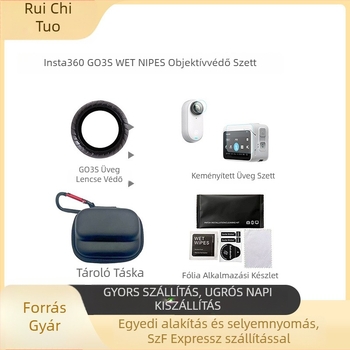 Shadowstone Insta360 Go3s/Go3 objektív védő tükrös készlet — edzett üveg, tartalmaz tükröt, edzett fóliát és tároló tasakot