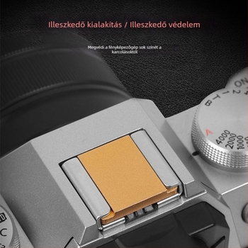 Alumíniumötvözetből készült hot shoe fedél DSLR és tükör nélküli fényképezőgépekhez – CNC megmunkált porvédő sapka