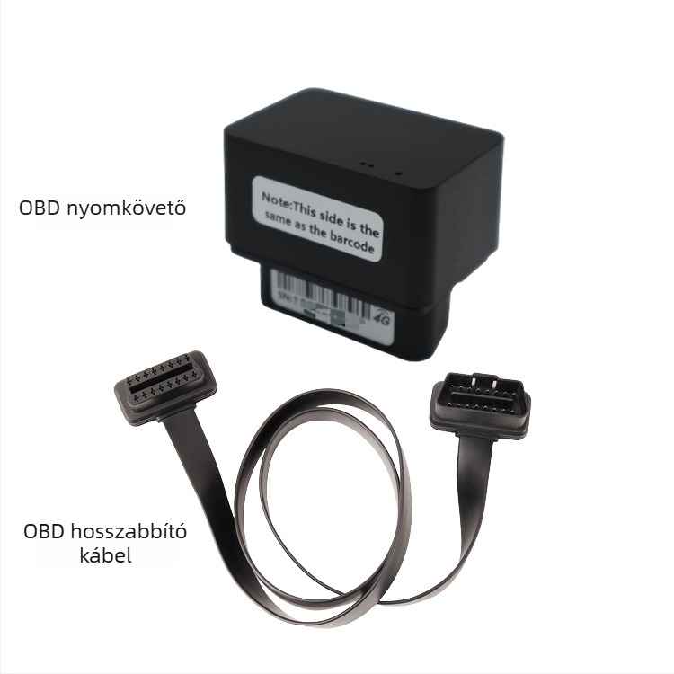 KC03 autós OBD-lokátor GPS-pontosággal 3-30, több riasztás (rezgés, áramkimaradás, kerítés, gyorshajtás), beépített GPS és GSM antenna