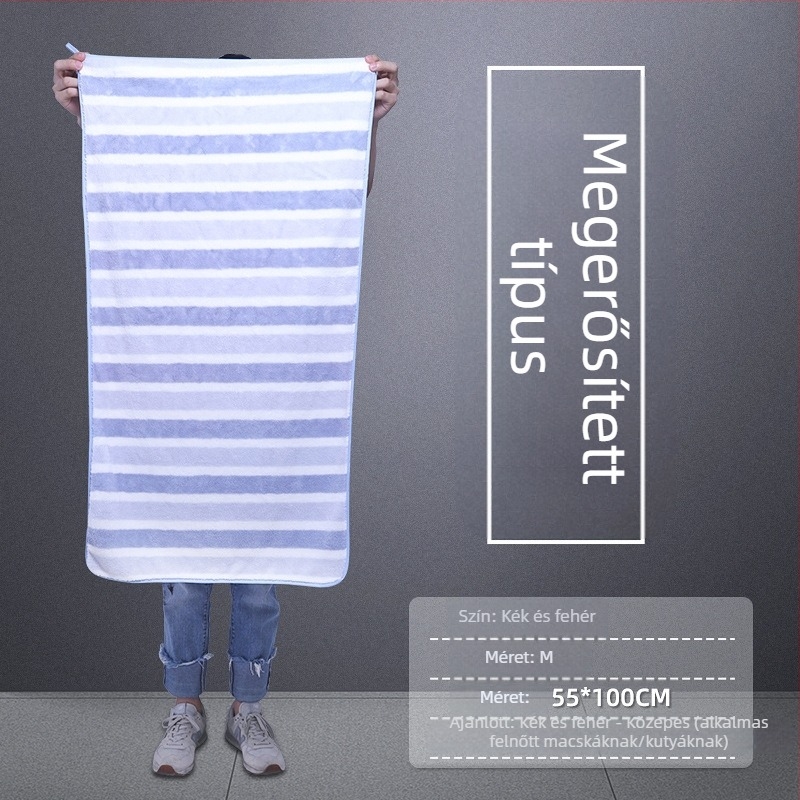 Kutyák számára nedvszívó fürdőlepedő, 80% poliészter + 20% poliamid, véletlenszerű csomagolás