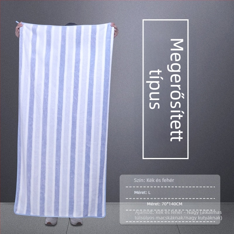 Kutyák számára nedvszívó fürdőlepedő, 80% poliészter + 20% poliamid, véletlenszerű csomagolás