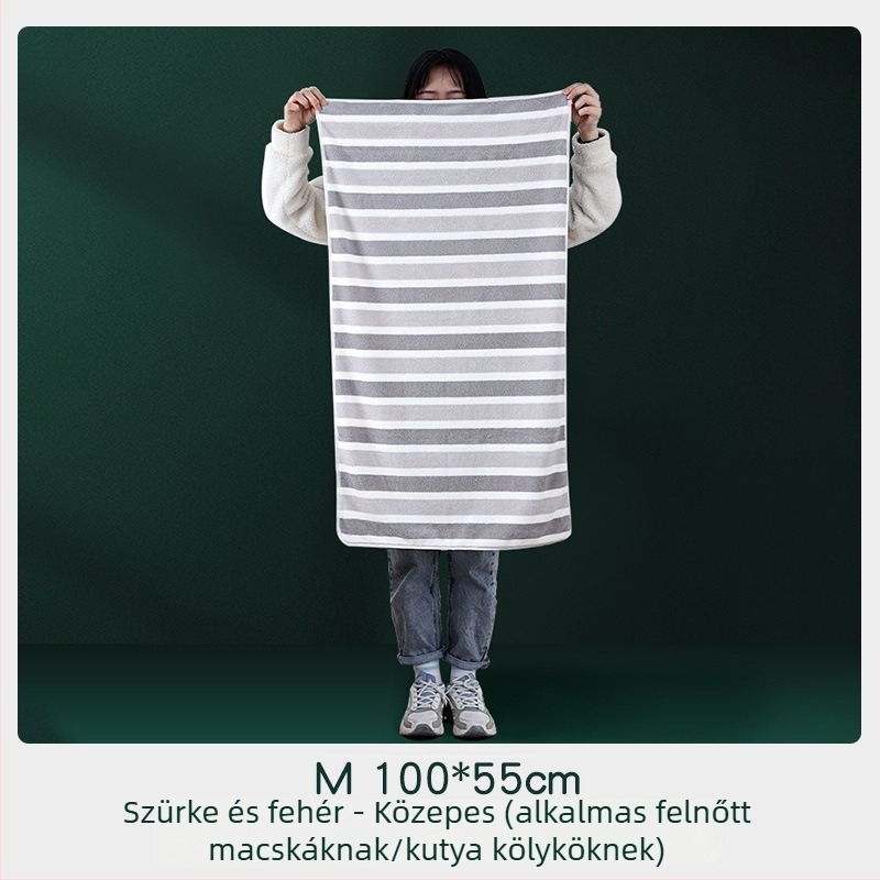 Kutyák számára nedvszívó fürdőlepedő, 80% poliészter + 20% poliamid, véletlenszerű csomagolás