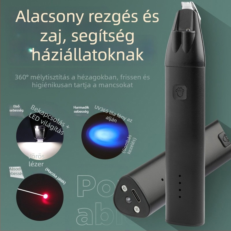 Elektronikus kutya körömreszelő, fémből készült testtel, 50 darabos doboz, Youyi Push márka, multifunkcionális háziállatgondozó eszköz