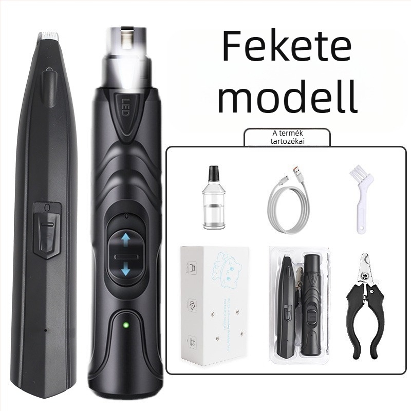 Elektronikus kutya körömreszelő, fémből készült testtel, 50 darabos doboz, Youyi Push márka, multifunkcionális háziállatgondozó eszköz