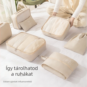 Jinke Utazási hét darabos kubus alakú tárolókészlet – 290 Twill, többfunkciós