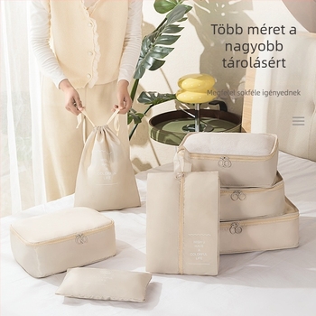 Jinke Utazási hét darabos kubus alakú tárolókészlet – 290 Twill, többfunkciós