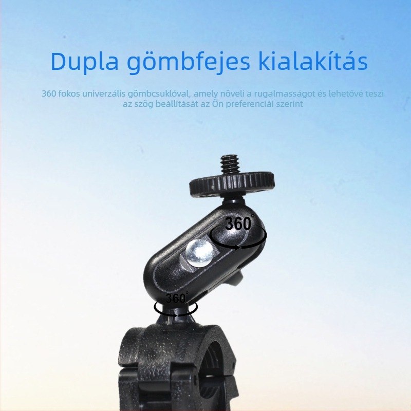 Run the tiger Autós telefon tartó – 360° forgó rögzítő klipekkel, kerékpár- és motorkerékpárhoz, univerzális műanyag tartó