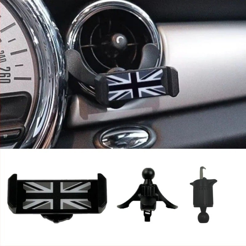 Forgó autótelefon-tartó – műanyag felépítés, elektromos szorítás, egyszerű stílus, testreszabhatóság támogatott